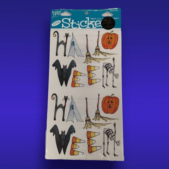 Vintage Halloween Letters Spooky Stickers Frances Meyer 1997 ProvoCraft Designer - Picture 4 of 9